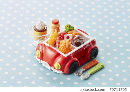 Finely crafted miniature food --- kids' lunch Finely crafted miniature food --- kids' lunch 70711705