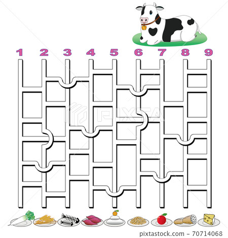 Ushi-kun's Amida lottery 5 (square, sitting) 70714068