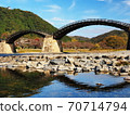 Kintai bridge in autumn 70714794