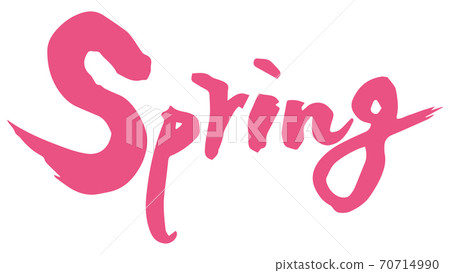 spring Brush character (handwriting) spring spring Brush character (handwriting) spring 70714990
