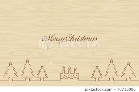 Annual event Christmas tree wood grain background 70716096