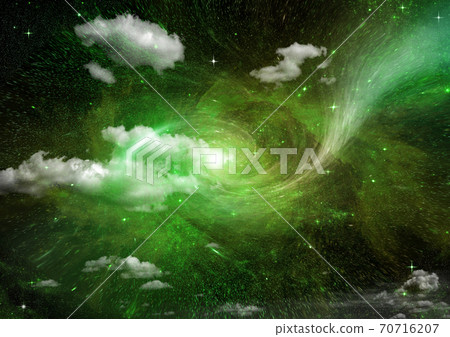 galaxy in a free space. 3D rendering galaxy in a free space. 3D rendering 70716207