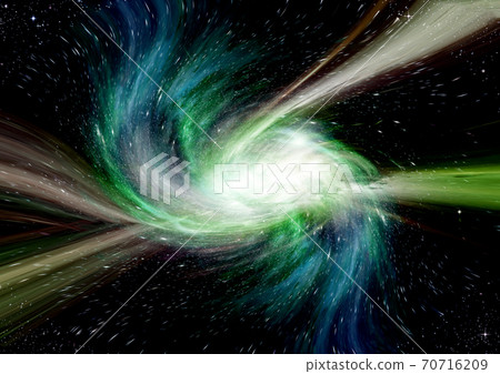 galaxy in a free space. 3D rendering galaxy in a free space. 3D rendering 70716209