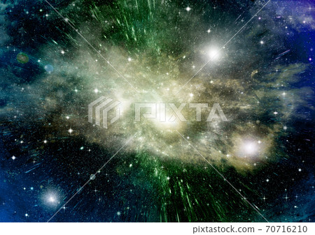 galaxy in a free space. 3D rendering galaxy in a free space. 3D rendering 70716210