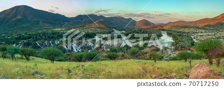 Epupa Falls on the Kunene River in Namibia 70717250