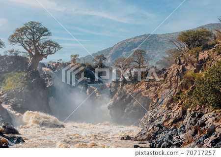 Epupa Falls on the Kunene River in Namibia 70717257