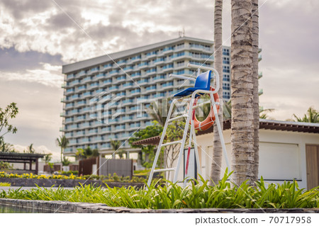 low angle view of a lifeguard tower against sky low angle view of a lifeguard tower against sky 70717958