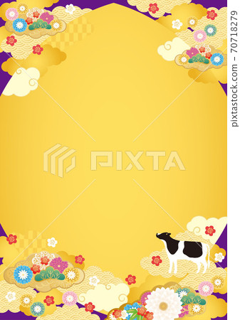 新年賀卡材料背景6 70718279