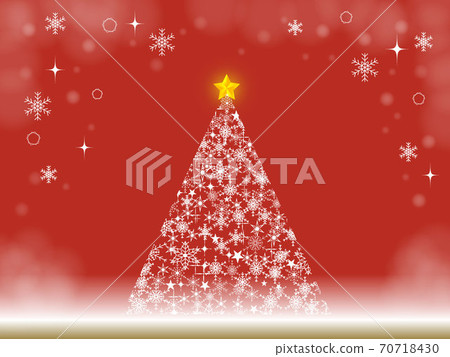 Snowflake Christmas tree background Snowflake Christmas tree background 70718430
