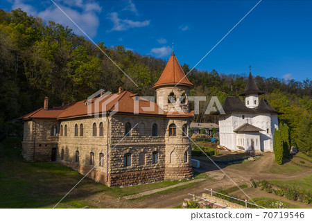 Nuns monastery view near the Rudi village in Moldova Nuns monastery view near the Rudi village in Moldova 70719546