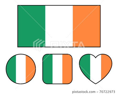 愛爾蘭國旗變化集（帶邊框） 70722973