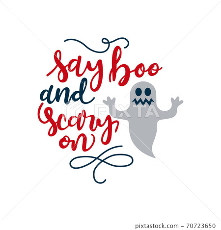 halloween, say boo and scary on. template design halloween, say boo and scary on. template design 70723650