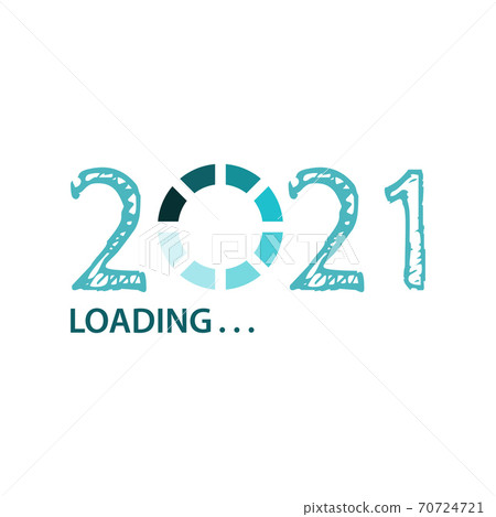 Happy new year 2021 Loading vector 70724721