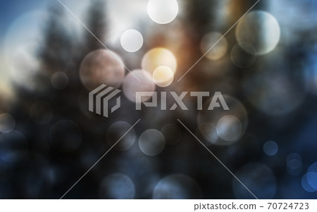 Glitter vintage lights background. Defocused bokeh effect. Backgrround, wallpaper 70724723