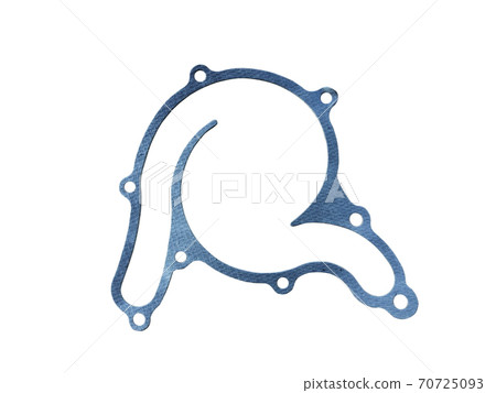 Car water pump sealing strip on an isolated white background. New spare parts. 70725093