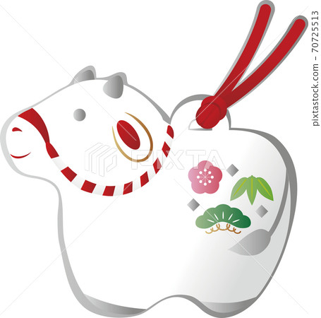 新年賀卡材料Yuen牛肉黏土鈴鐺 新年賀卡材料Yuen牛肉黏土鈴鐺 70725513