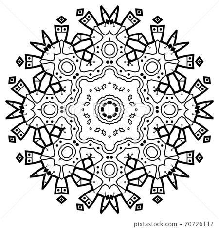 Flower Mandala. Vintage decorative elements. Flower Mandala. Vintage decorative elements. 70726112