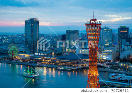 Kobe Meriken Park night view Kobe Meriken Park night view 70726711