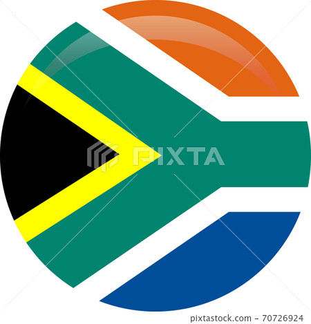 National flag of South Africa in official colors and proportions Icons. 70726924