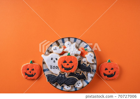 萬聖節 餅乾 糖霜 糖霜餅乾 橙色背景 Decoratied cookies ハロウィン クッキー 萬聖節 餅乾 糖霜 糖霜餅乾 橙色背景 Decoratied cookies ハロウィン クッキー 70727006