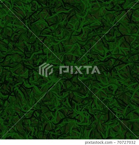 Green abstract grass seamless background of randomly bands and wavy lines 70727032