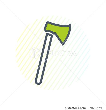 Axe Line Icon. Editable Vector EPS Symbol Illustration. Axe Line Icon. Editable Vector EPS Symbol Illustration. 70727793