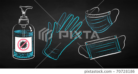 Collection of protection items Collection of protection items 70728186