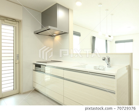 System kitchen in newly built housing LDK 70729376