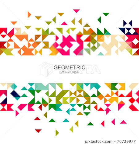 Abstract colorful triangles background design vector banner 70729977