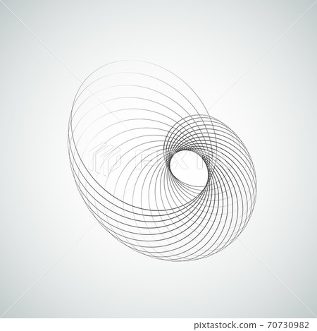 Spiral element vector illustration Spiral element vector illustration 70730982