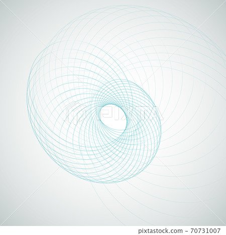 Spiral element vector illustration Spiral element vector illustration 70731007