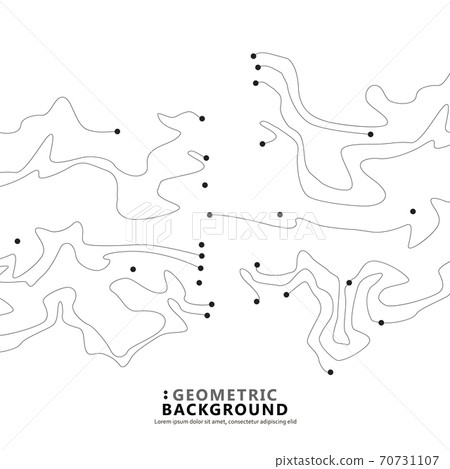 Vector dots lines white background. Vector dots lines white background. 70731107