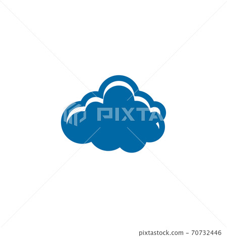Cloud tech logo design template Cloud tech logo design template 70732446