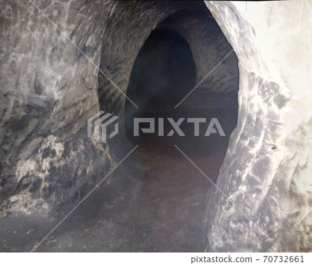 mysterious path through the cave 70732661
