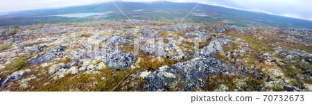 Mountain tundra in Lapland Mountain tundra in Lapland 70732673