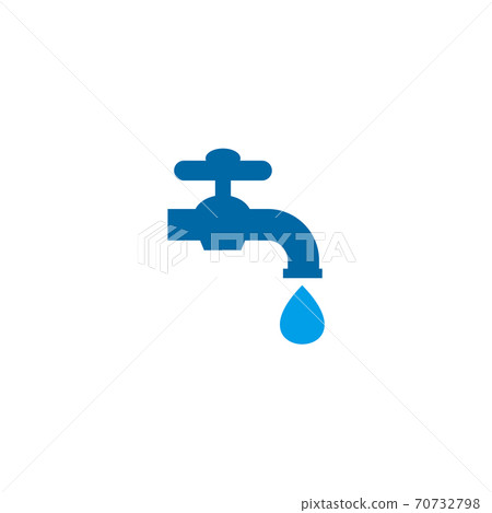 Water faucet plumbing logo design template Water faucet plumbing logo design template 70732798