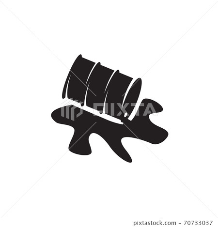 Oil drum sign logo design template Oil drum sign logo design template 70733037