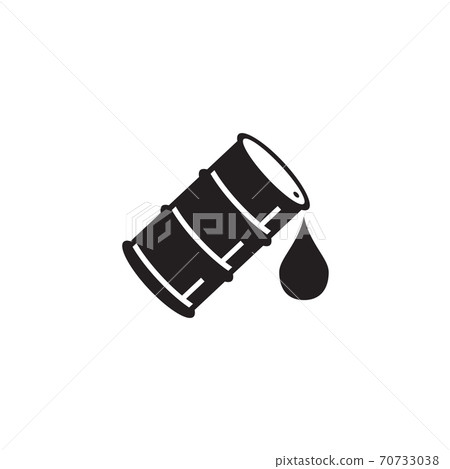 Oil drum sign logo design template Oil drum sign logo design template 70733038