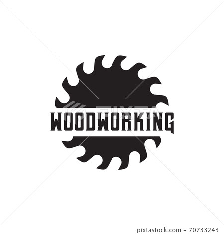 Circular saw logo design for woodworking company 70733243