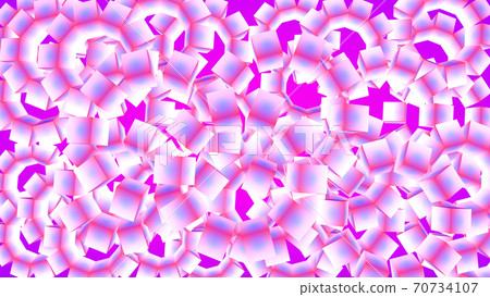 Abstract graphic background from rotating cubes, 3D rendering 70734107