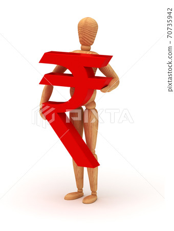 Rupee sign 70735942