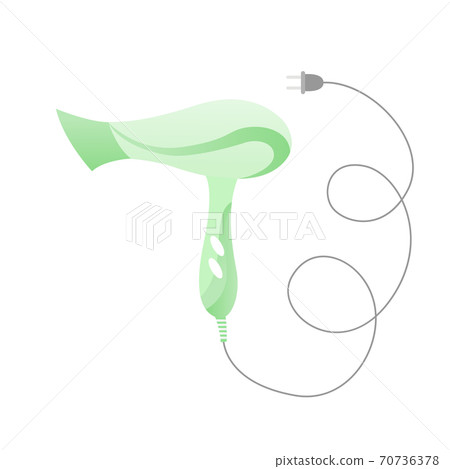 Modern hair dryer for drying hair for bathroom... - Stock Illustration  [70736378] - PIXTA