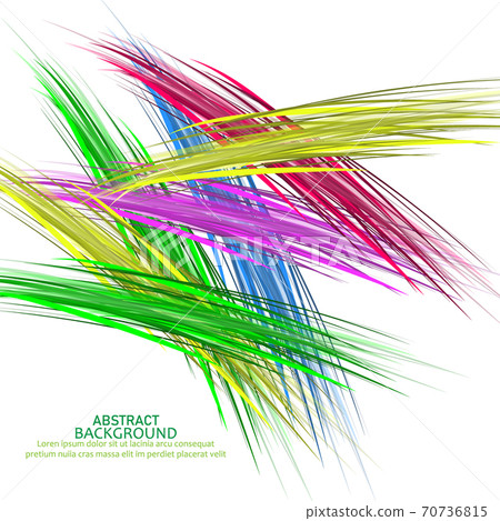 abstract colorful line wave background vector... - Stock Illustration ...