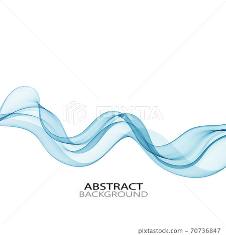 Horizontal blue water wave on abstract background Horizontal blue water wave on abstract background 70736847