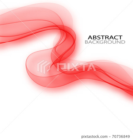 Transparent red vector wave on abstract background. Transparent red vector wave on abstract background. 70736849