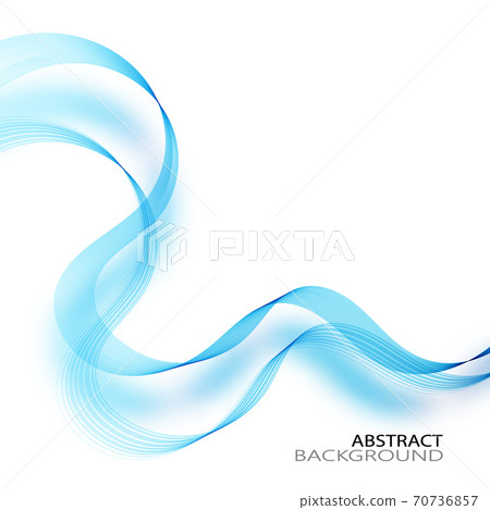 Abstract modern blue wave background with shadow - Stock Illustration ...