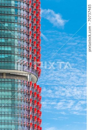Close up of the International Towers in Sydney against a blue sky 70737485
