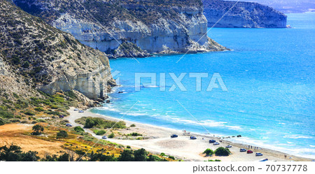 Travel in Cyprus island - beautiful impessive beach Curium (Kourion) Travel in Cyprus island - beautiful impessive beach Curium (Kourion) 70737778