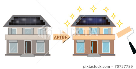 房子粉刷重新粉刷圖片 70737789