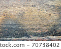 Weathered stained old brick wall background on surface 70738402